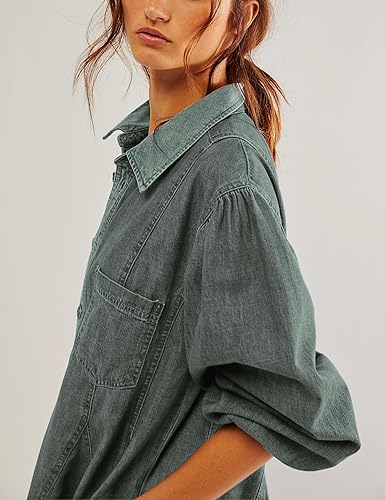 Robe Longue Femme à Manches Bouffantes, Look Élégant
