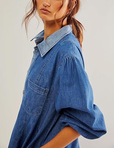 Robe Longue Femme à Manches Bouffantes, Look Élégant