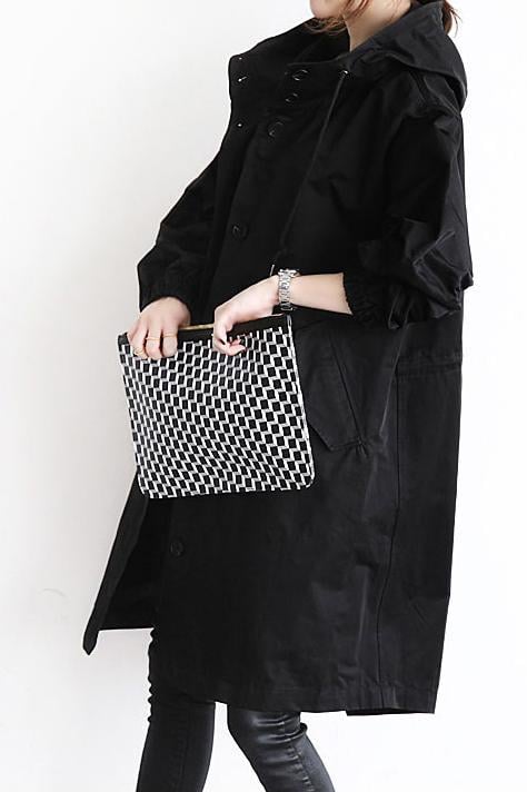 Veste Coupe-Vent à Capuche pour Femme, Style Oversize et Résistante à l'Eau