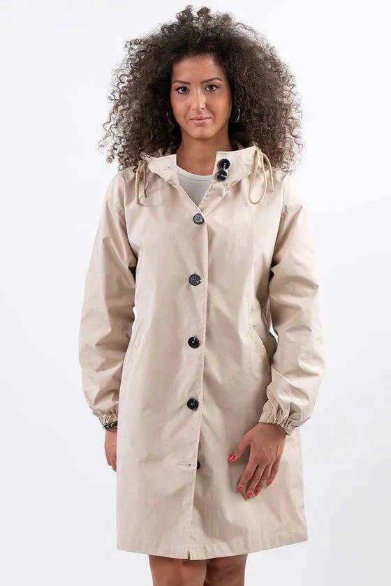 Veste Coupe-Vent à Capuche pour Femme, Style Oversize et Résistante à l'Eau