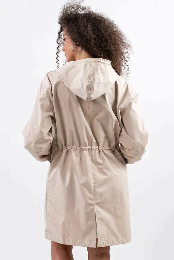 Veste Coupe-Vent à Capuche pour Femme, Style Oversize et Résistante à l'Eau