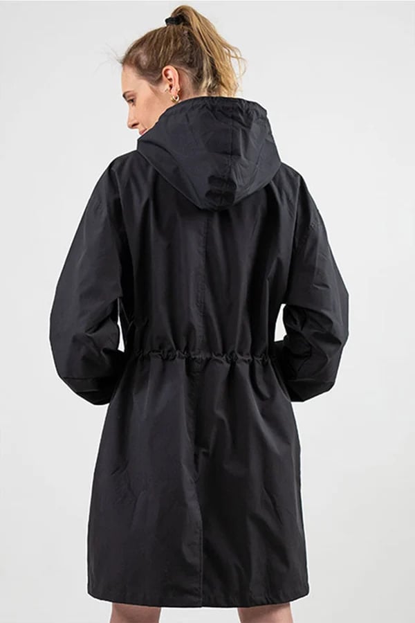 Veste Coupe-Vent à Capuche pour Femme, Style Oversize et Résistante à l'Eau