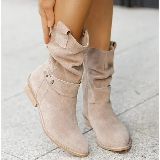 Bottes Femme Hauteur Genou – Couleur Unie et Élégante
