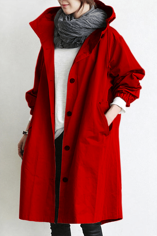Veste Coupe-Vent à Capuche pour Femme, Style Oversize et Résistante à l'Eau