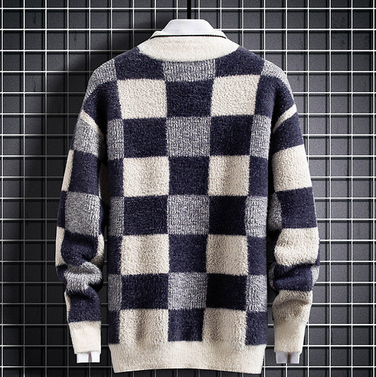 Pull Homme Col Rond au Design Moderne et Épuré