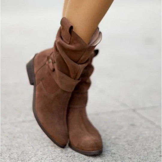 Bottes Femme Hauteur Genou – Couleur Unie et Élégante