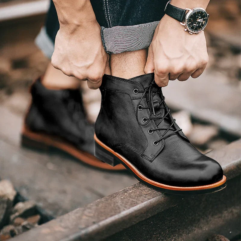 Bottes Homme Élégantes avec Finitions de Qualité Supérieure