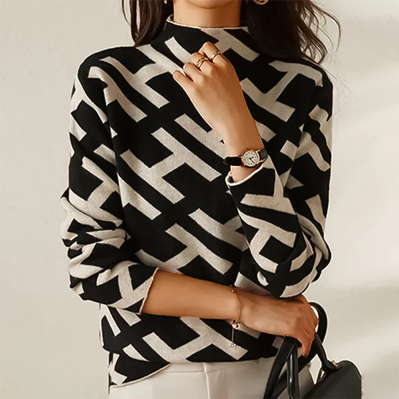 Pull Élégant avec Détails Raffinés pour un Look Chic