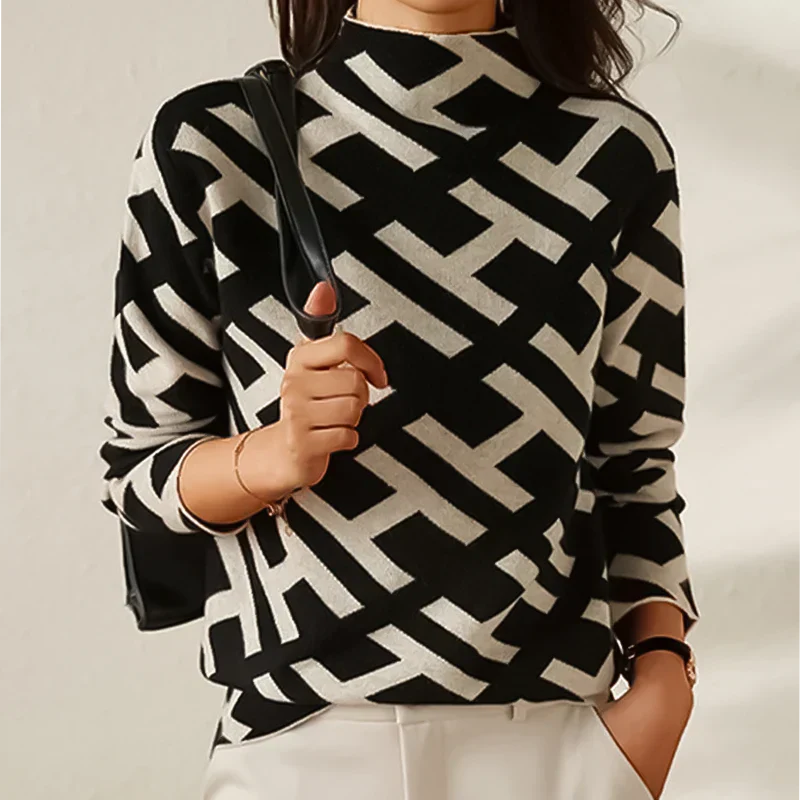 Pull Élégant avec Détails Raffinés pour un Look Chic