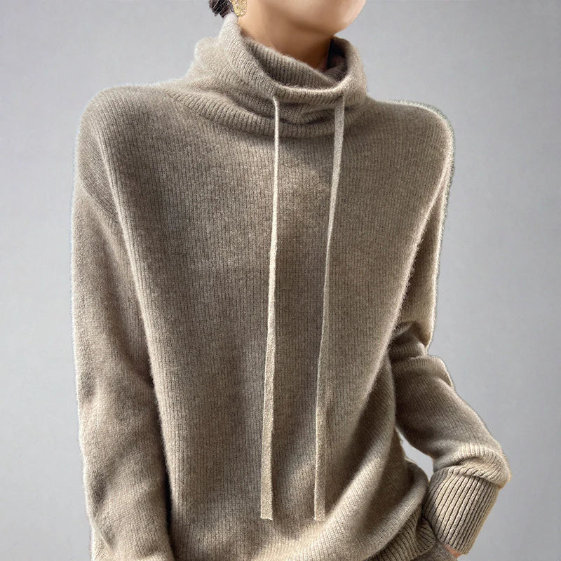 Pull Femme à Col Montant – Élégance et Confort