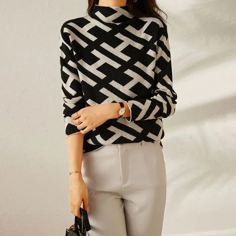 Pull Élégant avec Détails Raffinés pour un Look Chic