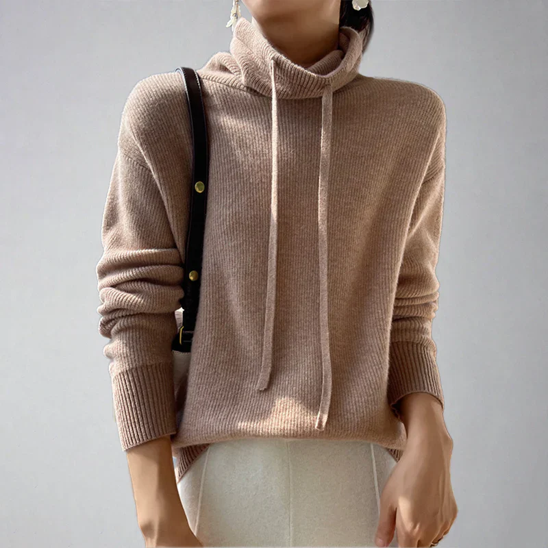 Pull Femme à Col Montant – Élégance et Confort