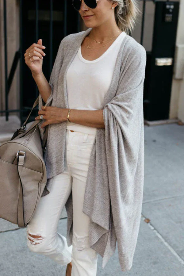 Cardigan Ouvert Tendance et Léger – Idéal pour Toutes les Saisons