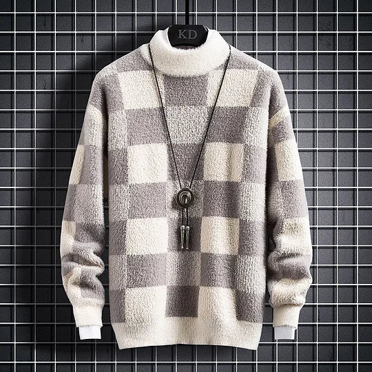 Pull Homme Col Rond au Design Moderne et Épuré