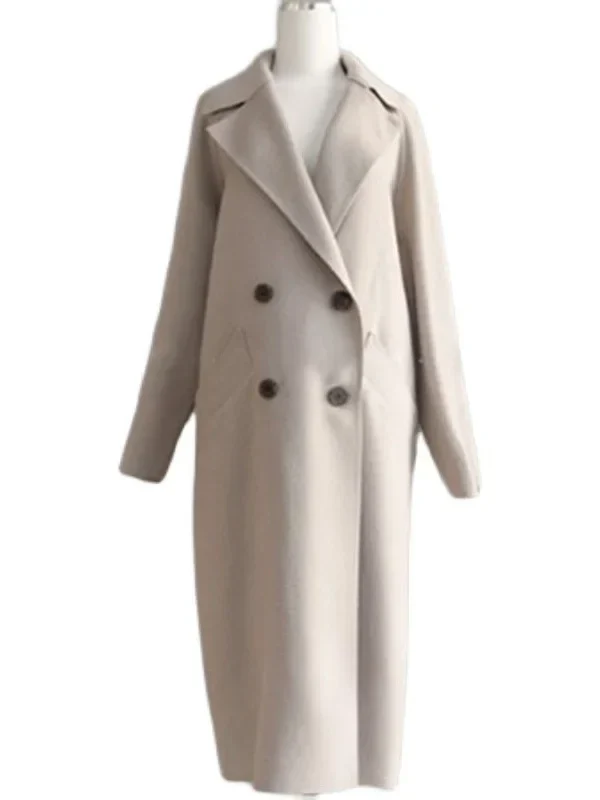 Manteau Urbain Long à Ceinture – Coupe Ample et Élégante pour Toutes Occasions