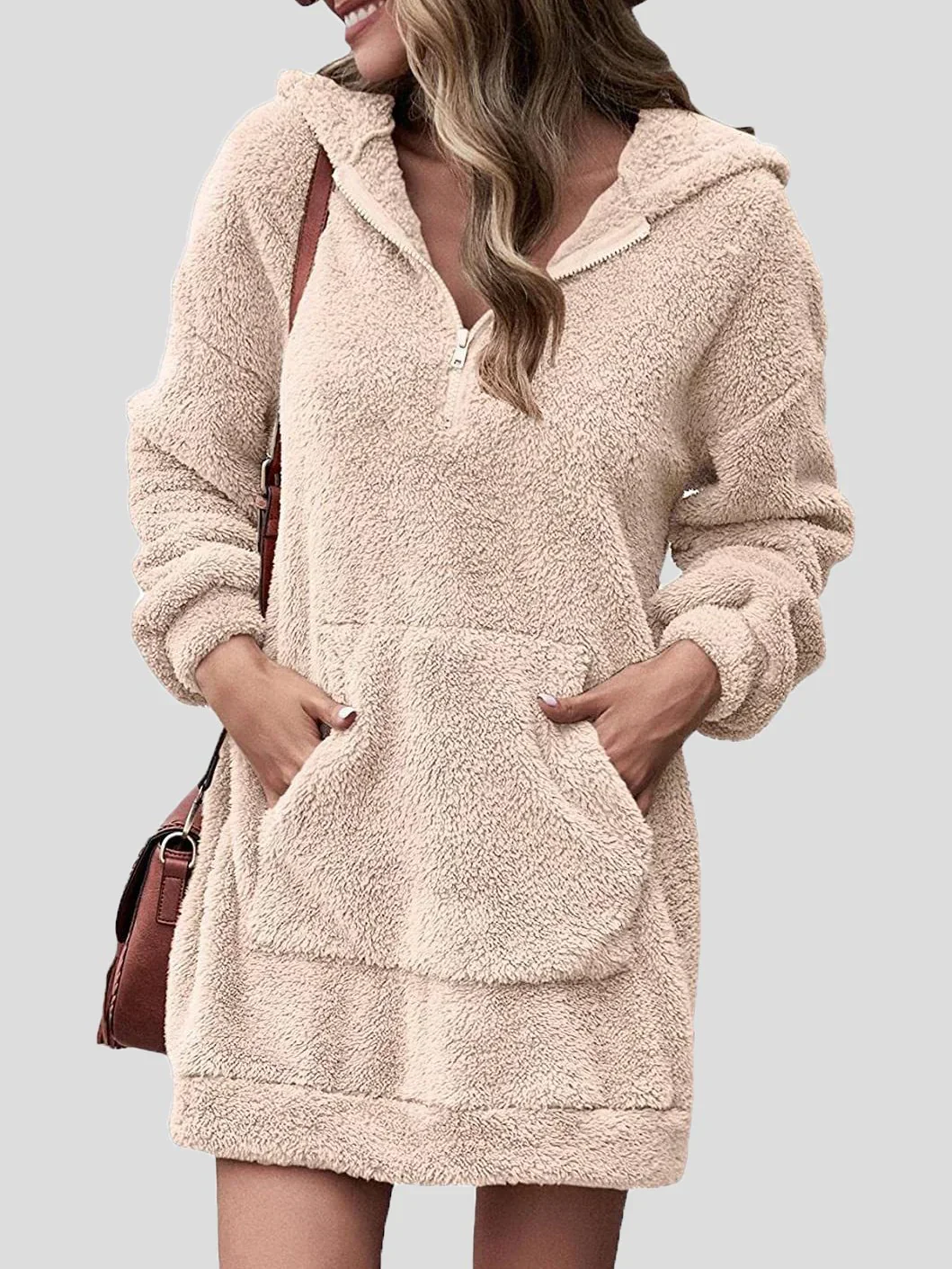 Robe Longue à Capuche et Poches pour Femme – Élégance Décontractée