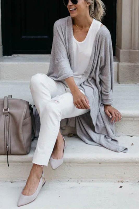 Cardigan Ouvert Tendance et Léger – Idéal pour Toutes les Saisons