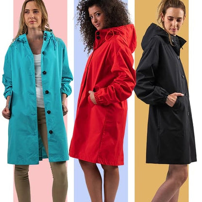 Veste Coupe-Vent à Capuche pour Femme, Style Oversize et Résistante à l'Eau