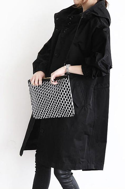 Veste Coupe-Vent à Capuche pour Femme, Style Oversize et Résistante à l'Eau