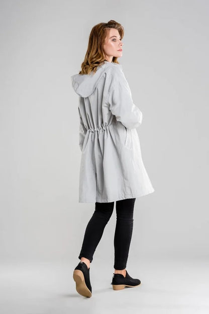 Veste Coupe-Vent à Capuche pour Femme, Style Oversize et Résistante à l'Eau