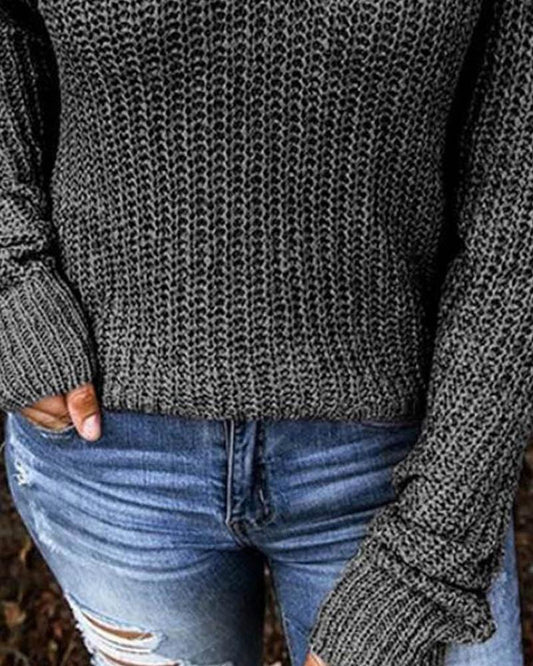 Pull à Épaules Dénudées pour un Look Tendance et Confortable