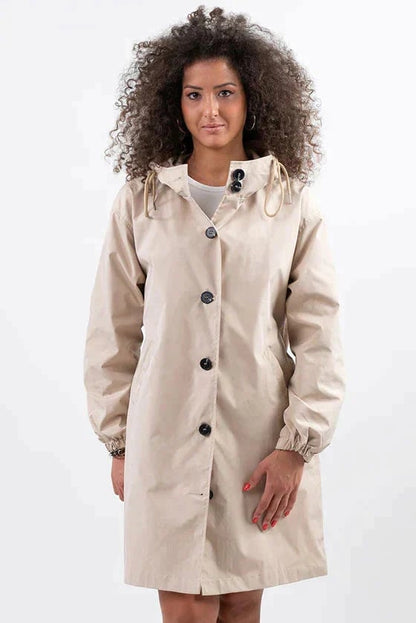 Veste Coupe-Vent à Capuche pour Femme, Style Oversize et Résistante à l'Eau