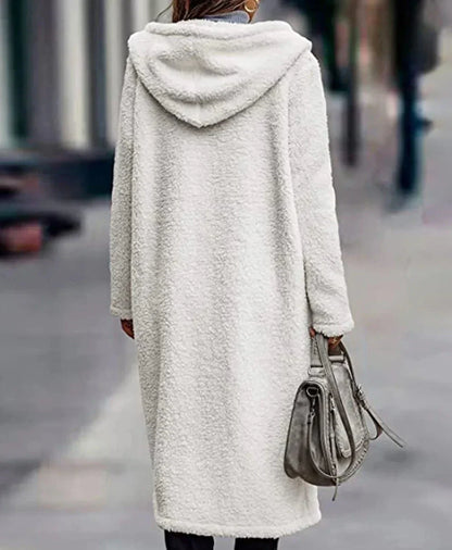 Manteau Décontracté avec Capuche – Simple et Élégant pour Femmes
