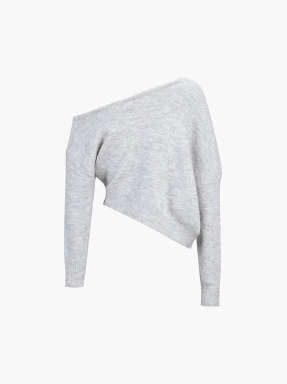 Pull Asymétrique à Une Épaule pour un Look Élégant
