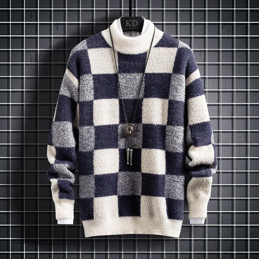 Pull Homme Col Rond au Design Moderne et Épuré