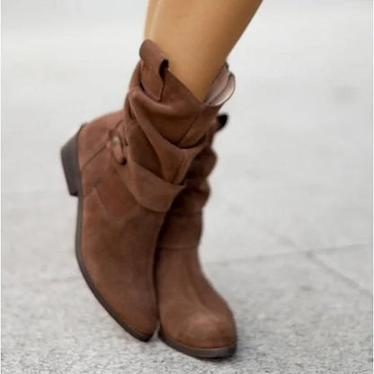 Bottes Femme Hauteur Genou – Couleur Unie et Élégante