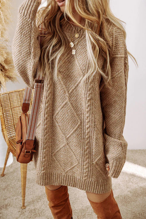 Robe Pull Longue – Style Élégant et Confort