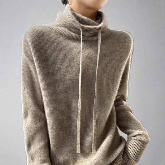 Pull Femme à Col Montant – Élégance et Confort