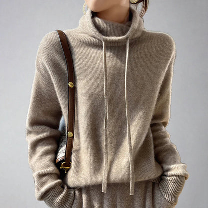 Pull Femme à Col Montant – Élégance et Confort